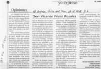Don Vicente Pérez Rosales  [artículo] Hernán Maturana Alarcón.