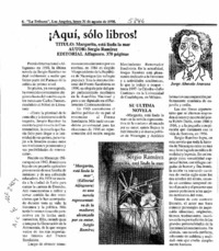 Margarita, está linda la mar  [artículo] Jorge Abasolo Aravena.