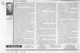 Los vascos  [artículo] Luis Eugenio Silva C.