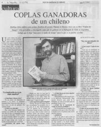 Coplas ganadoras de un chileno