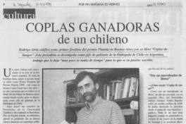 Coplas ganadoras de un chileno
