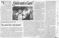Quién mató a Gaete?  [artículo] Carlos Parada.