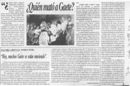 Quién mató a Gaete?  [artículo] Carlos Parada.
