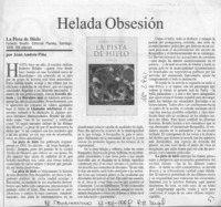 Helada obsesión  [artículo] Juan Andrés Piña.