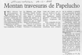 Montan travesuras de Papelucho  [artículo].