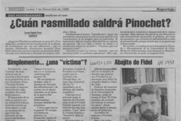Cuán rasmillado saldrá Pinochet?  [artículo] Carmen Eugenia Bravo.