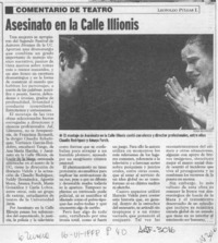 Asesinato en la calle Illinois  [artículo] Leopoldo Pulgar I.