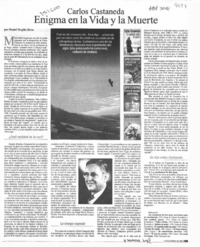 Carlos Castaneda enigma en la vida y la muerte  [artículo] Daniel Trujillo Rivas.