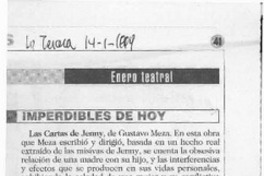 Imperdibles de hoy  [artículo].