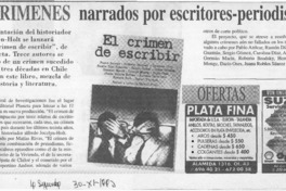13 crímenes narrados por escritores-periodistas  [artículo].