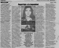 Reportaje a la impunidad  [artículo] Carlos F. Reyes.