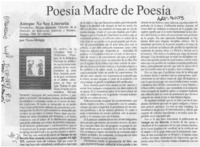 Poesía madre de poesía  [artículo] Vera-Meiggs.