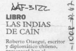 Las Indias de Caín  [artículo].