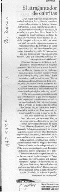 El atragantador de cabritas  [artículo] Danon.