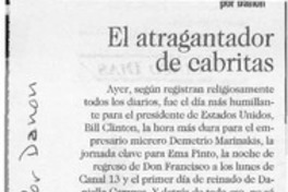 El atragantador de cabritas  [artículo] Danon.