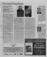 Excesos e imposturas  [artículo] Javier Edwards Renard.