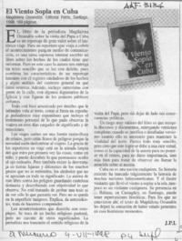 El viento sopla en Cuba  [artículo] J. P. I.