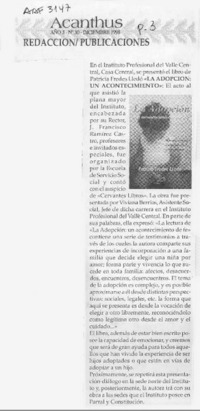La Adopción  [artículo].