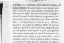 Cuento y poesía  [artículo].