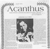 Gracias a la vida!  [artículo] Amparo Pozo.