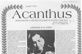 Gracias a la vida!  [artículo] Amparo Pozo.