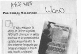 Libros  [artículo] Carlos Maldonado.