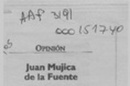 Juan Mujica de la Fuente  [artículo] Sergio Martínez Baeza.