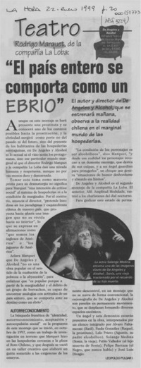 "El país entero se comporta como un ebrio"