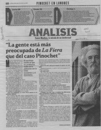 "La gente estás más preocupada de La Fiera que del caso Pinochet"  [artículo] Rodrigo Bustamante.