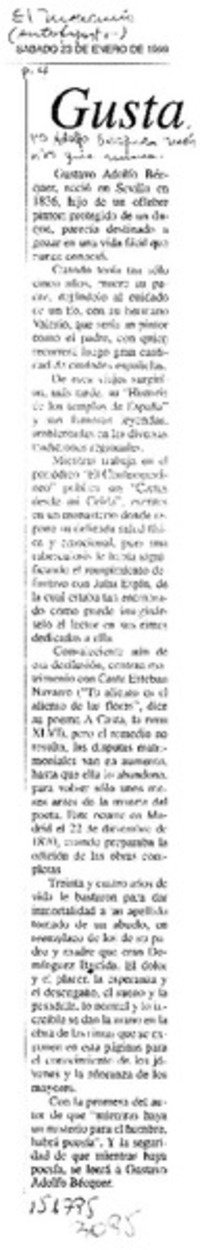 Gustavo Aldolfo Bécquer más vivo que nunca