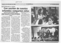 Con escritor de cuentos infantiles comparten niños  [artículo].