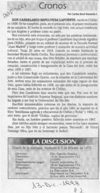 Cronos  [artículo] Carlos René Ibacache I.