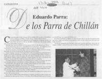 Eduardo Parra, de los Parra de Chillán  [artículo].