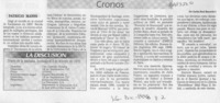 Cronos : [artículo]