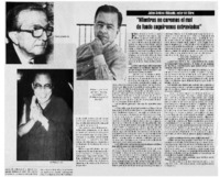 "Mientras no curemos el mal de fondo seguiremos extraviados"