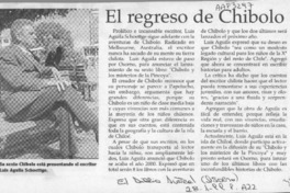El Regreso de Chibolo  [artículo].