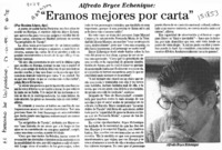 "Eramos mejores por carta"  [artículo] Romina López.