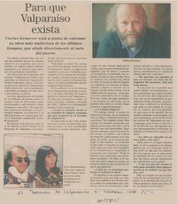 Para que Valparaíso exista