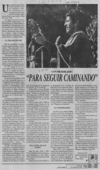 "Para seguir caminando"