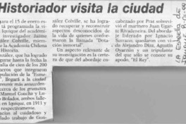 Historiador visita la ciudad  [artículo].