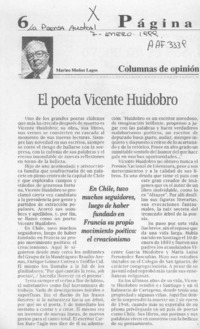 El poeta Vicente Huidobro