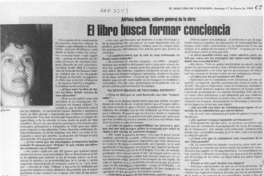El libro busca formar conciencia  [artículo].