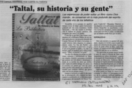 "Taltal, su historia y su gente"  [artículo].