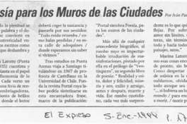 Poesía para los muros de las ciudades  [artículo] Iván Parés.
