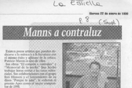 Manns a contraluz  [artículo].