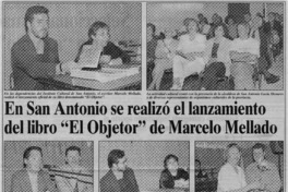 En San Antonio se realizó el lanzamiento del libro "El objetor" de Marcelo Mellado