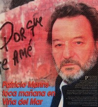 Patricio Manns toca mañana en Viña del Mar