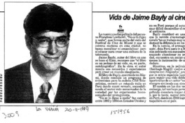Vida de Jaime Bayly al cine  [artículo].