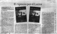 El aprecio por el lector  [artículo] Matías Rivas.