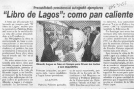 "Libro de Lagos", como pan caliente  [artículo].